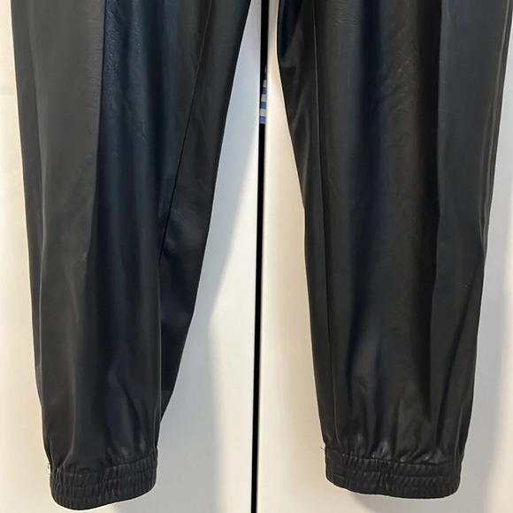 BCBGMAXAZRIA Faux Leather Carpenter Cargo Pants, Size M - Picture 9 of 16